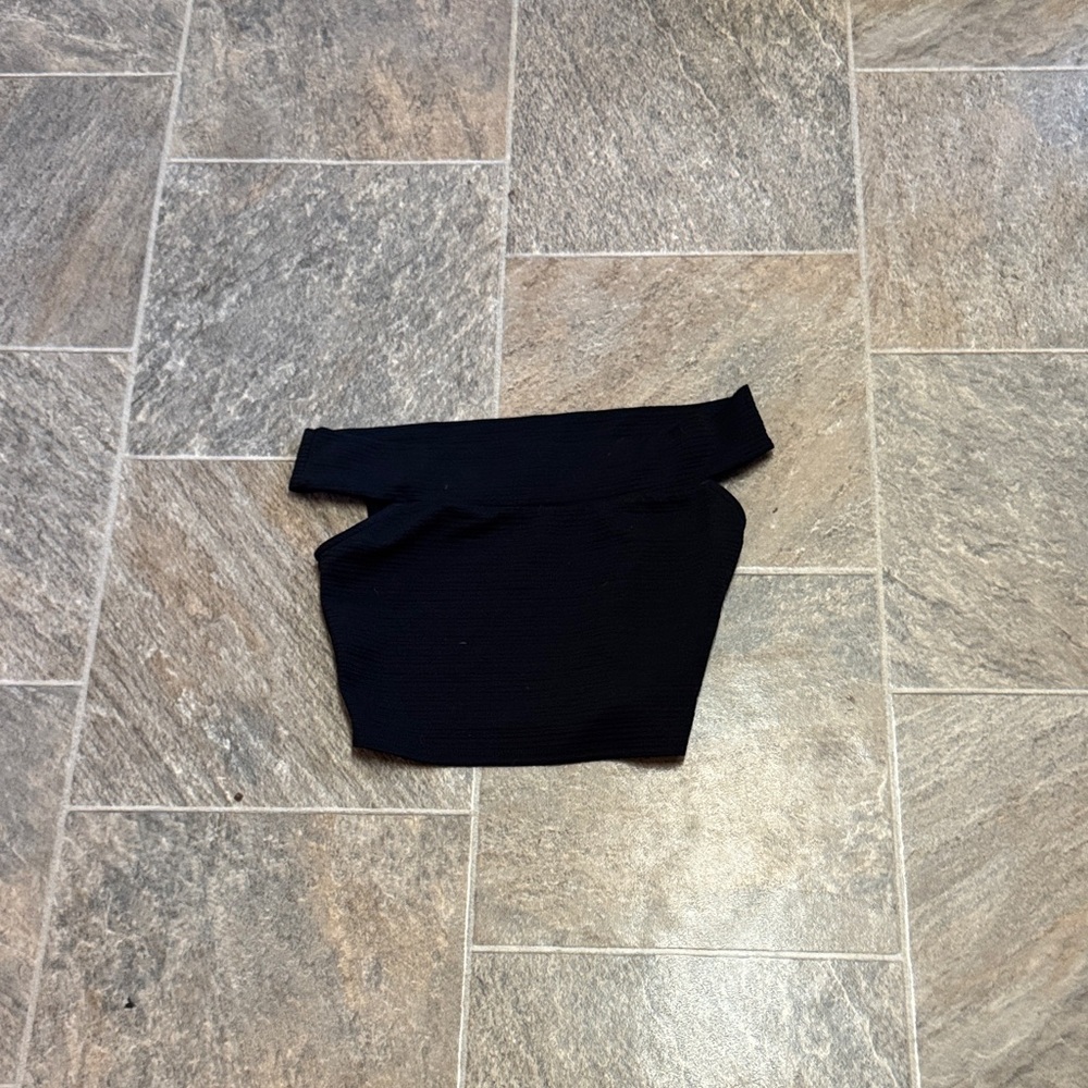 Material Girl Black Off-Shoulder Top